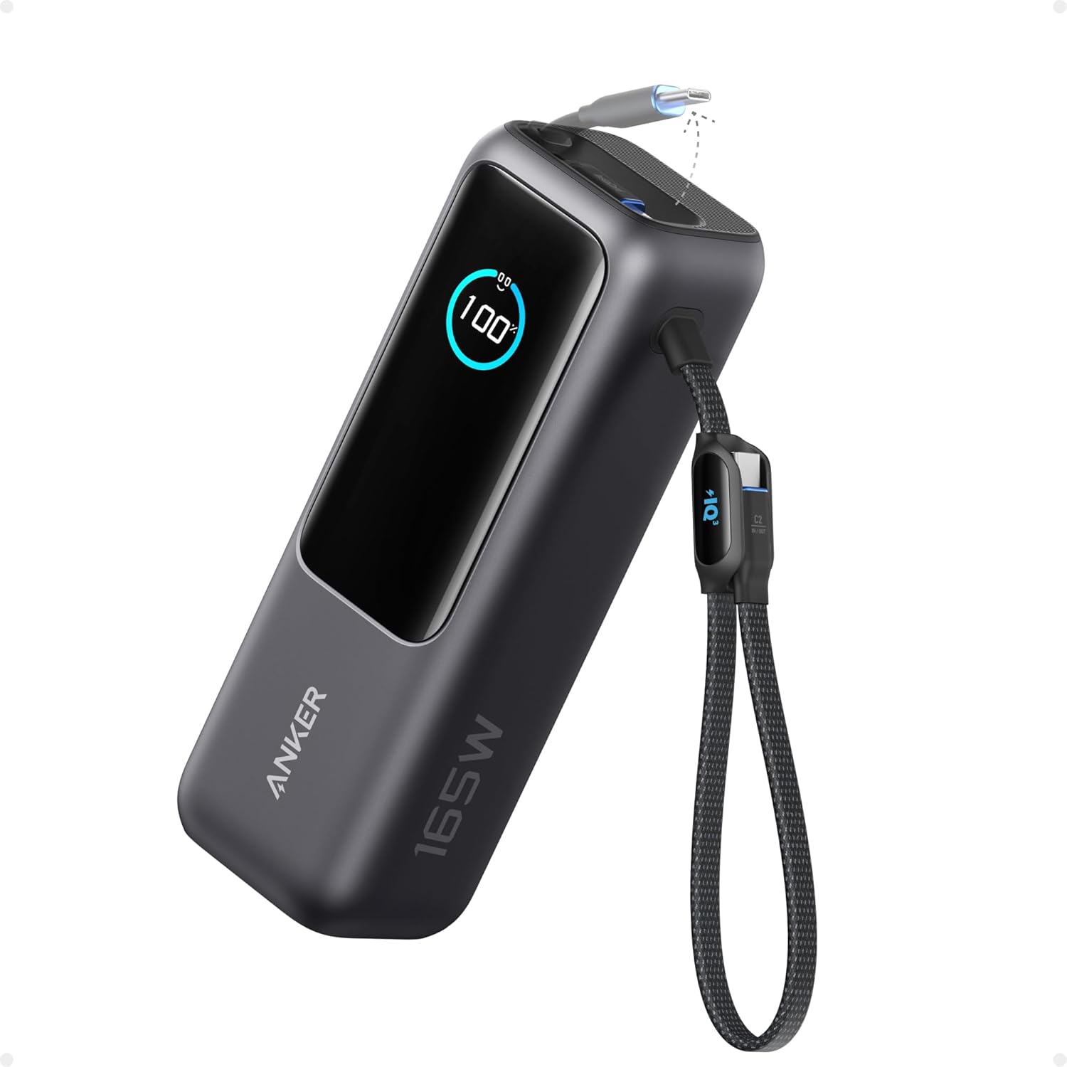 Buy Ecat Tech Ltd,Anker 25,000mAh 100W Laptop Power Bank | Triple USB-C Ports & Built-in Retractable Cables - Gadcet UK | UK | London | Scotland | Wales| Near Me | Cheap | Pay In 3 | Power Banks